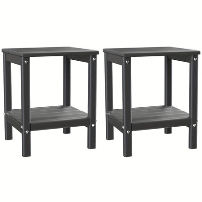 Outdoor Side Table shown in the Gray, 2pcs option