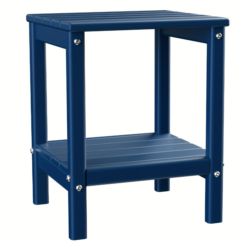 Outdoor Side Table, HDPE Adirondack Side Table Outdoor - Weather Resistant Rectangular End shown in the main product view