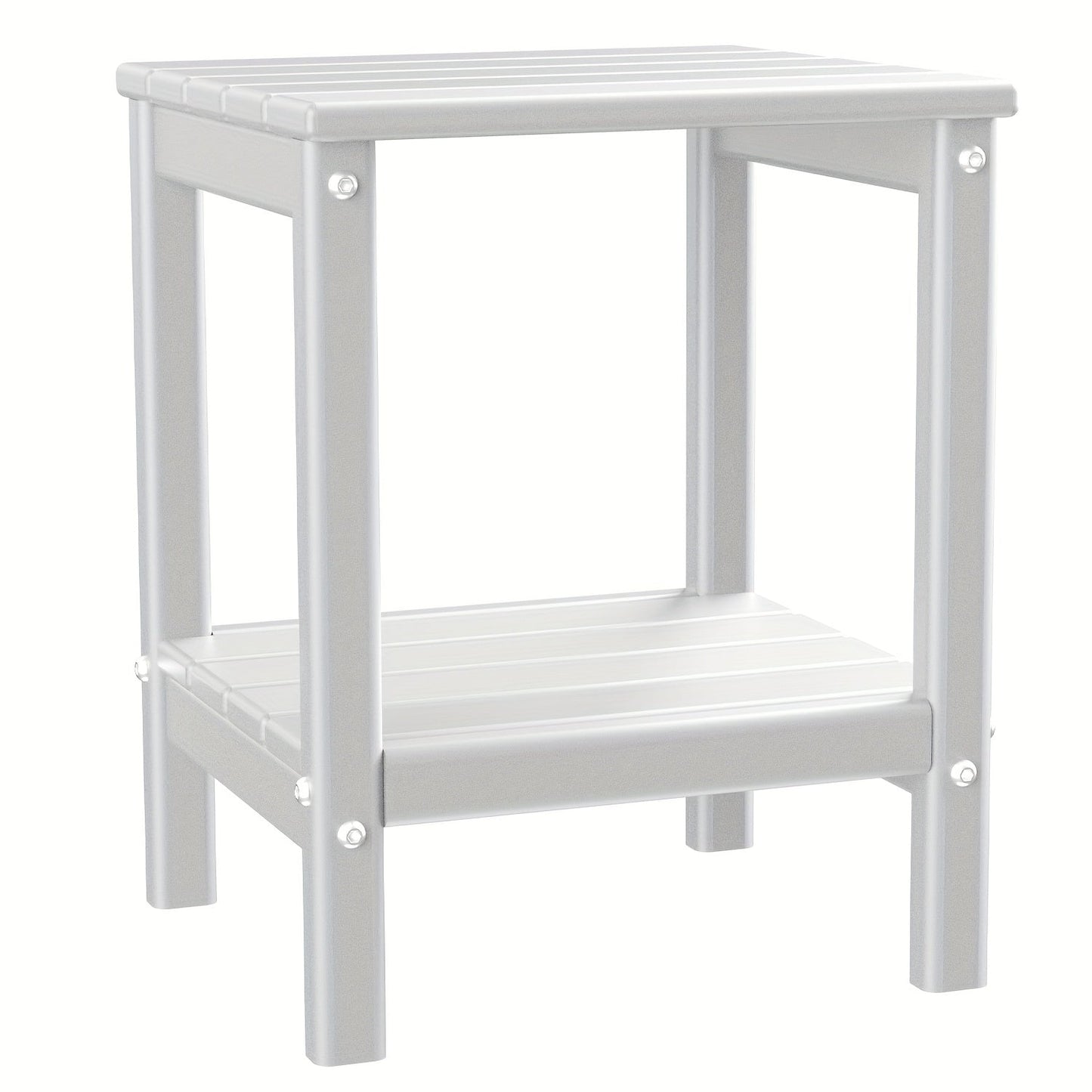 Outdoor Side Table shown in the White, 1pc option