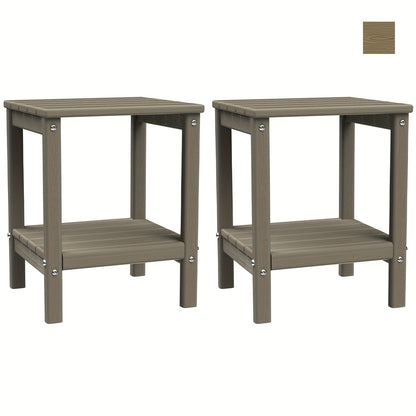 Outdoor Side Table shown in the Wood new, 2pcs option