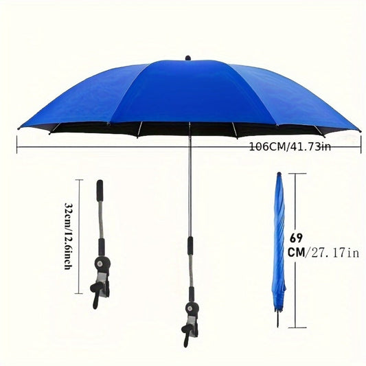 Rectangular Outdoor Umbrella with 360° Swivel and Multiple Color Options detail image