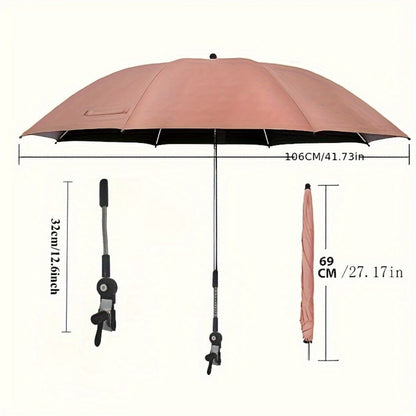 Rectangular Outdoor Umbrella with 360° Swivel and Multiple Color Options detail image - detail view 3