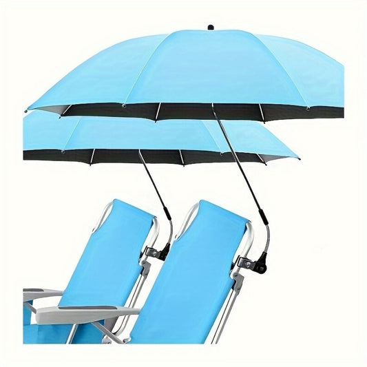 Outdoor Umbrella, Clip-On Umbrella 360° Rotate Portable Outdoor - Adjustable Rectangular shown in the main product view