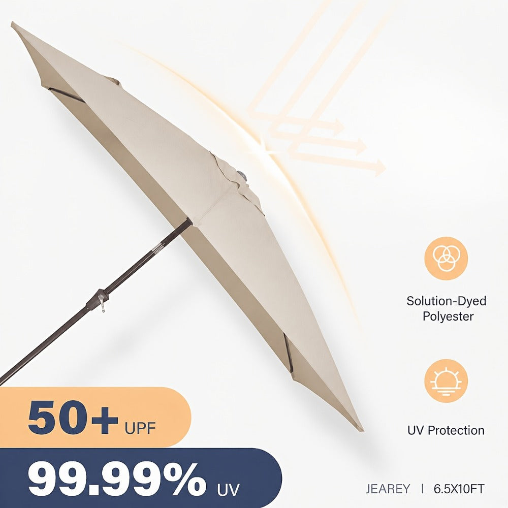 Rectangular Patio Umbrella, Outdoor Table Umbrella for Outdoor Shade and Protection detail image