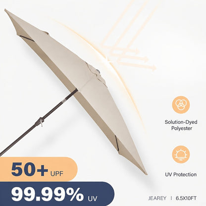 Rectangular Patio Umbrella, Outdoor Table Umbrella for Outdoor Shade and Protection detail image