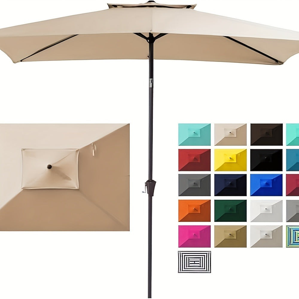 Rectangular Patio Umbrella, Outdoor Table Umbrella for Outdoor Shade and Protection detail image - detail view 5