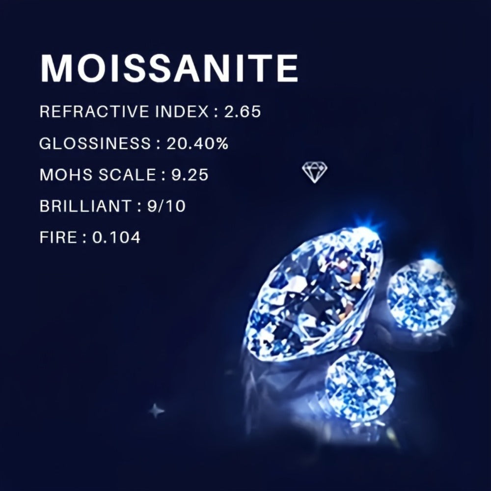 Rings for Women - Moissanite Engagement Ring Oval 2 Carat - S925 Sterling Silver - product detail view 14