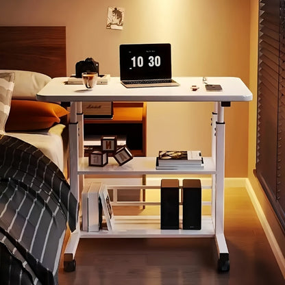 Rolling Laptop Desk with Adjustable Height and Rolling Wheels for Bedroom detail image - detail view 18