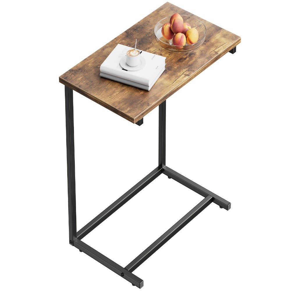 Rolling Metal Side Table with Remote Control, Living Room End Table detail image - detail view 7