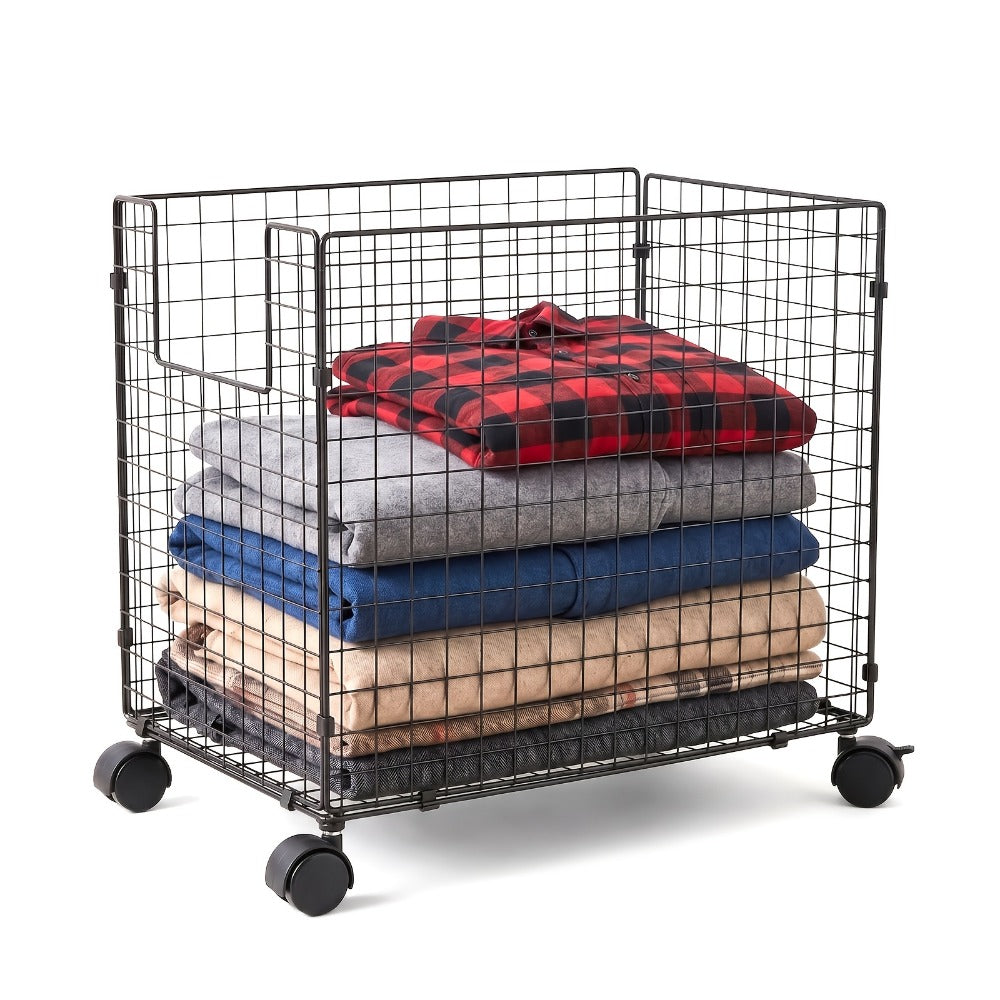 Rolling Metal Storage Basket with Rolling Wheels for Bathroom detail image - detail view 6