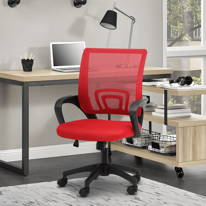 Rolling Office Chair with Armrests and Padded Seat for Home Office detail image - detail view 34
