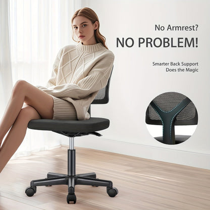 Rolling Office Chair with Lumbar Support, Computer Desk Chair detail image - detail view 12