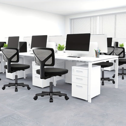 Rolling Office Chair with Lumbar Support, Computer Desk Chair detail image