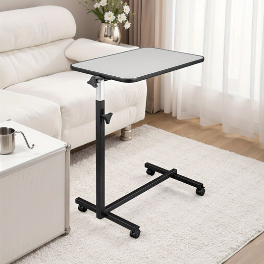 Rolling Overbed Table with Adjustable Height and Rolling Wheels for Living Room detail image
