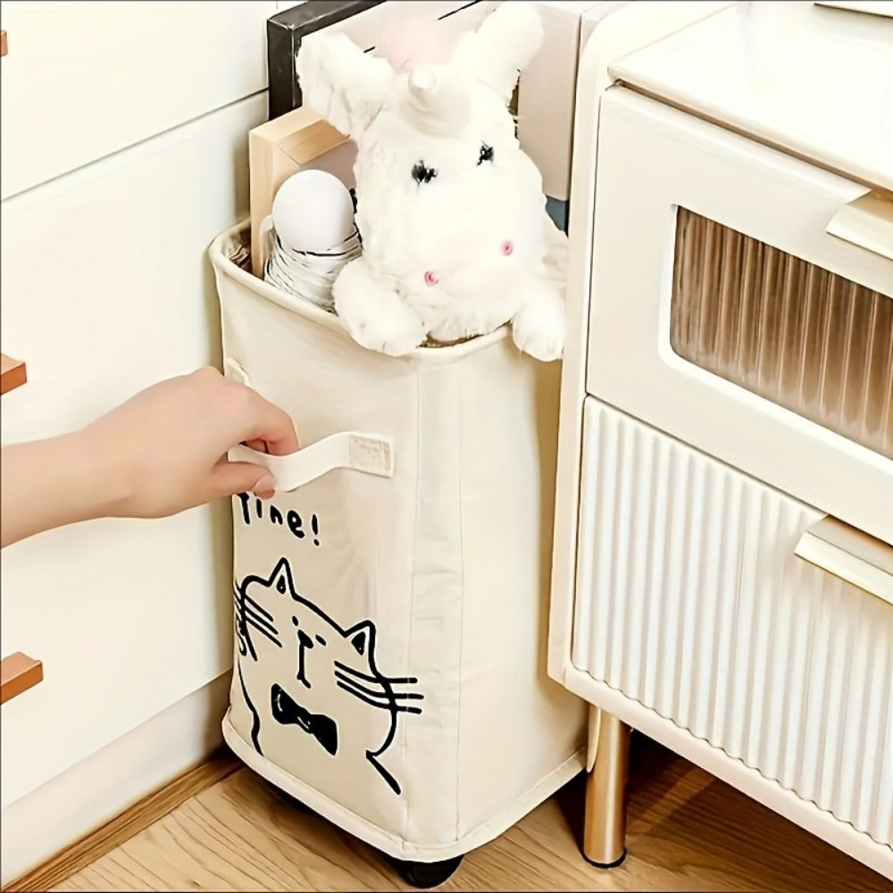 Rolling Storage Cart with Rolling Wheels for Organized Everyday Storage in Home Office detail image - detail view 10