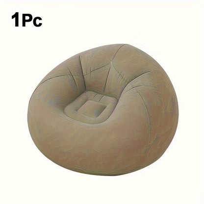 Bean Bag Chair shown in the Ball Sofa - brown option