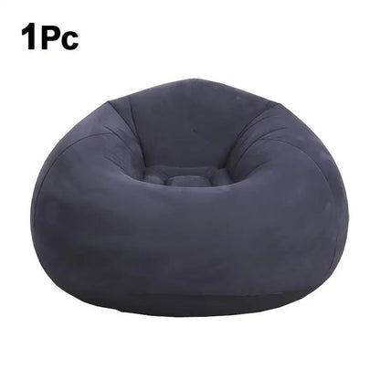 Round Bean Bag Chair, Floor Lounge Chair for Comfortable Everyday Seating in Living Room detail image - detail view 3