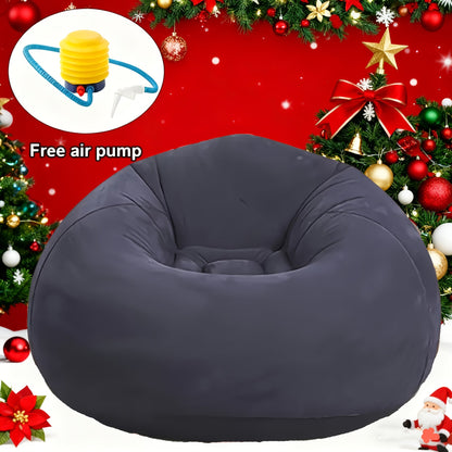 Bean Bag Chair shown in the Dark Blue option