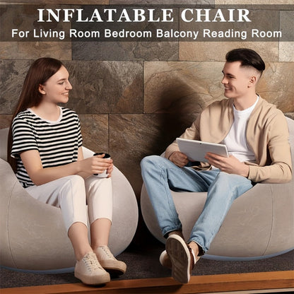 Round Bean Bag Chair with Multiple Color Options for Living Room detail image - detail view 10