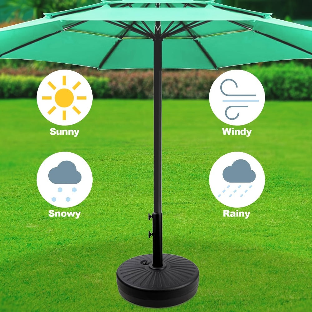 Round Heavy-Duty Umbrella Base for Outdoor Shade and Protection in Patio detail image - detail view 12