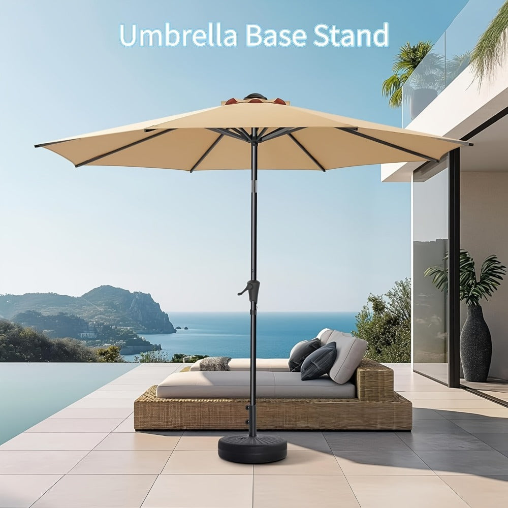 Round Heavy-Duty Umbrella Base for Outdoor Shade and Protection in Patio detail image - detail view 3