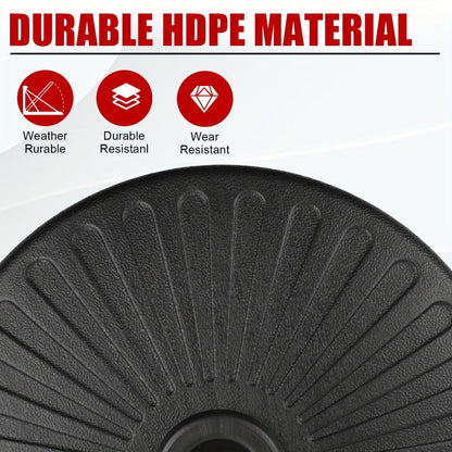 Round Heavy-Duty Umbrella Base for Outdoor Shade and Protection in Patio detail image - detail view 8