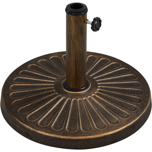 Umbrella Base Stand, Heavy Duty Patio All-Weather Resin Round Stand for 1.5" & 1.9" Poles shown in the main product view