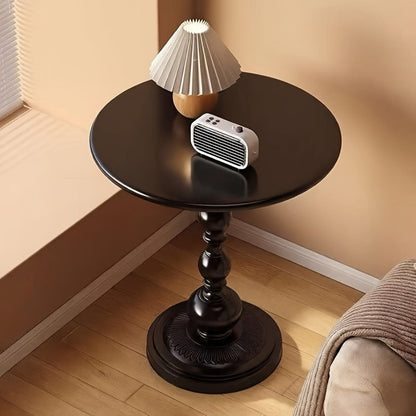 Round Metal Outdoor Side Table, Patio End Table for Outdoor Serving and Relaxation detail image - detail view 6
