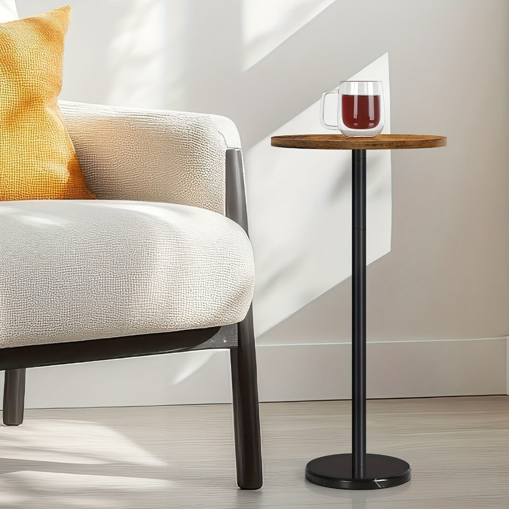 Round Outdoor Side Table with Multiple Color Options, Patio End Table detail image - detail view 14