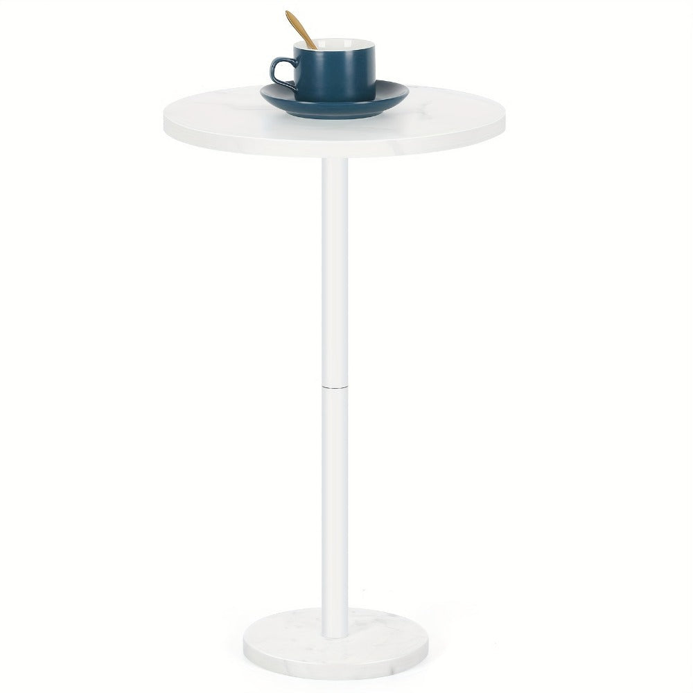 Round Outdoor Side Table with Multiple Color Options, Patio End Table detail image - detail view 3