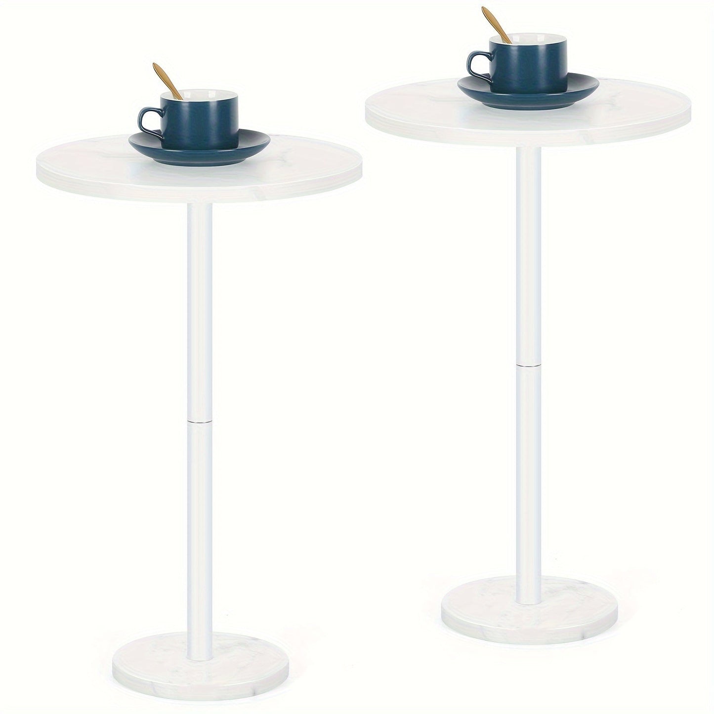 Outdoor Side Table shown in the White, 2 option