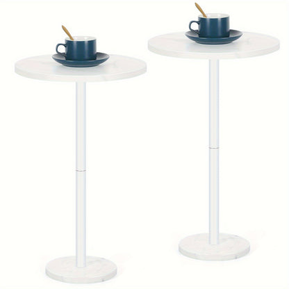 Outdoor Side Table shown in the White, 2 option