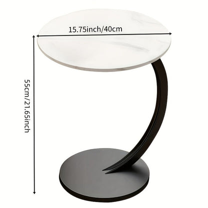 Round Side Table with Solid Wood Construction, Small Accent Table for Living Room detail image - detail view 23