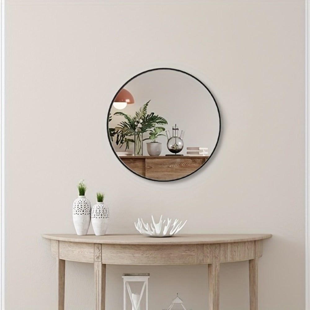 Round Wall Mirror, Bathroom Vanity Mirror for Dressing and Daily Routines detail image - detail view 15