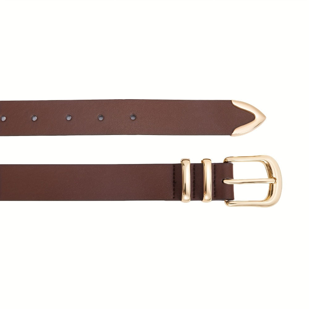 Women's Belt - 2-Pack 's Set Multi-Color Combination Versatile Waist for Dresses Pants - product detail view 4