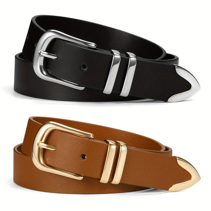 Women's Belt - 2-Pack 's Set Multi-Color Combination Versatile Waist for Dresses Pants - product detail view 15
