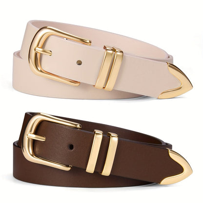 Women's Belt - 2-Pack 's Set Multi-Color Combination Versatile Waist for Dresses Pants - product detail view 19