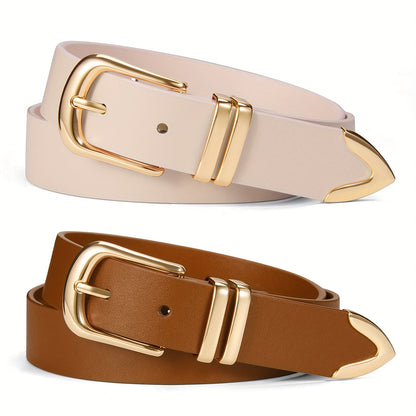 Women's Belt - 2-Pack 's Set Multi-Color Combination Versatile Waist for Dresses Pants - product detail view 29