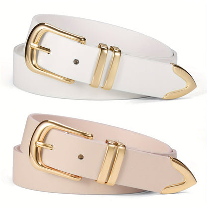 Women's Belt - 2-Pack 's Set Multi-Color Combination Versatile Waist for Dresses Pants - product detail view 30