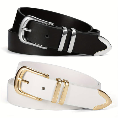 Women's Belt - 2-Pack 's Set Multi-Color Combination Versatile Waist for Dresses Pants - product detail view 44
