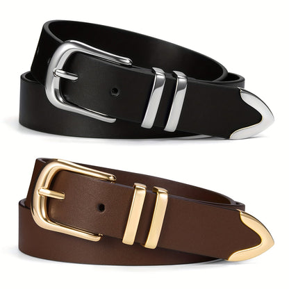 Women's Belt - 2-Pack 's Set Multi-Color Combination Versatile Waist for Dresses Pants - product detail view 47