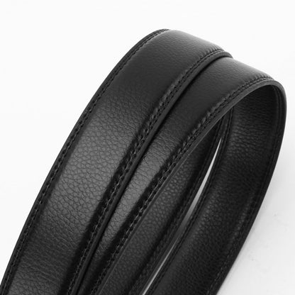Men's Belt - Automatic Buckle Unisex Metal Clasp No Hole Adjustable Slide Ratchet Waist - product detail view 10