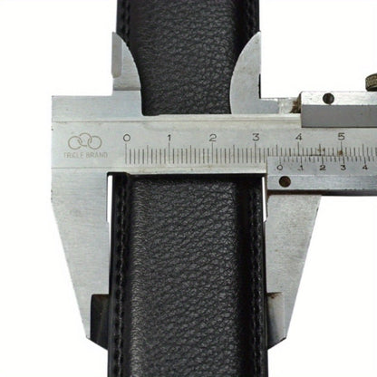 Men's Belt - Automatic Buckle Unisex Metal Clasp No Hole Adjustable Slide Ratchet Waist - product detail view 12