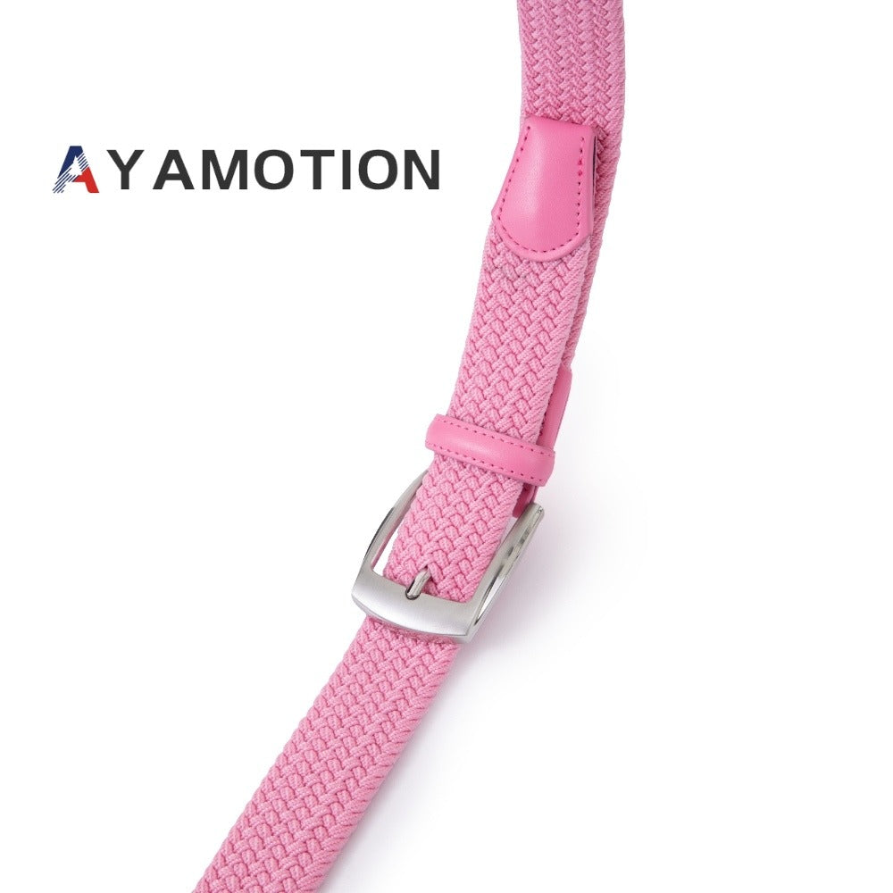 Men's Belt - Elastic Ratchet for Women Stretch Braided Woven Automatic Buckle 32-Click - product detail view 7