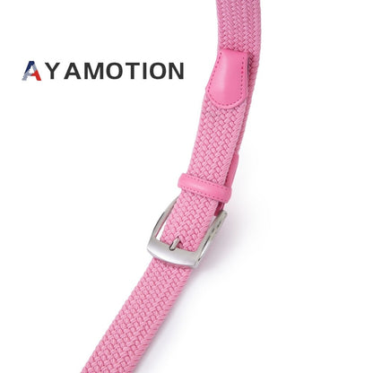 Men's Belt - Elastic Ratchet for Women Stretch Braided Woven Automatic Buckle 32-Click - product detail view 7