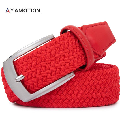 Men's Belt - Elastic Ratchet for Women Stretch Braided Woven Automatic Buckle 32-Click - product detail view 14