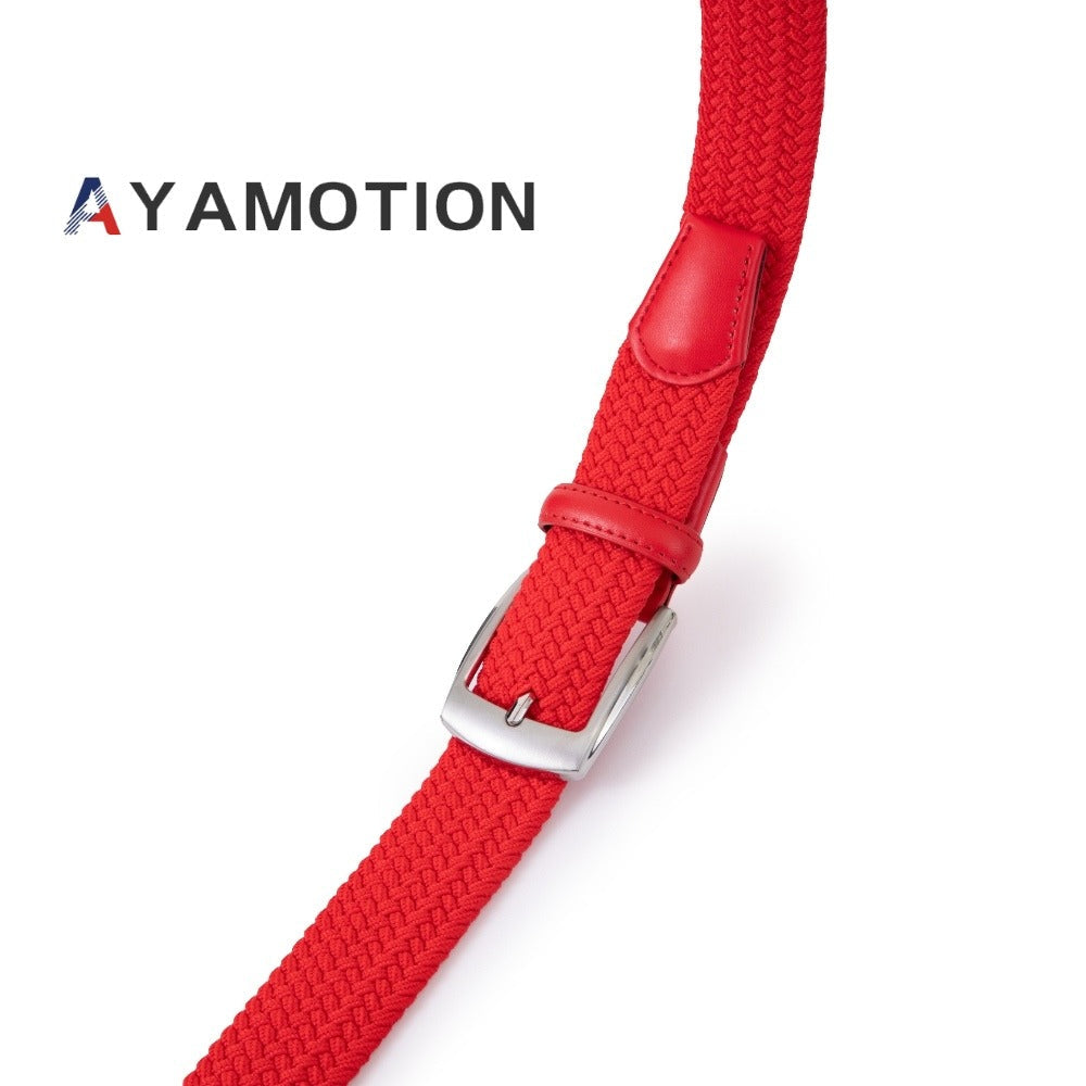 Men's Belt - Elastic Ratchet for Women Stretch Braided Woven Automatic Buckle 32-Click - product detail view 15