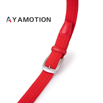 Men's Belt - Elastic Ratchet for Women Stretch Braided Woven Automatic Buckle 32-Click - product detail view 15