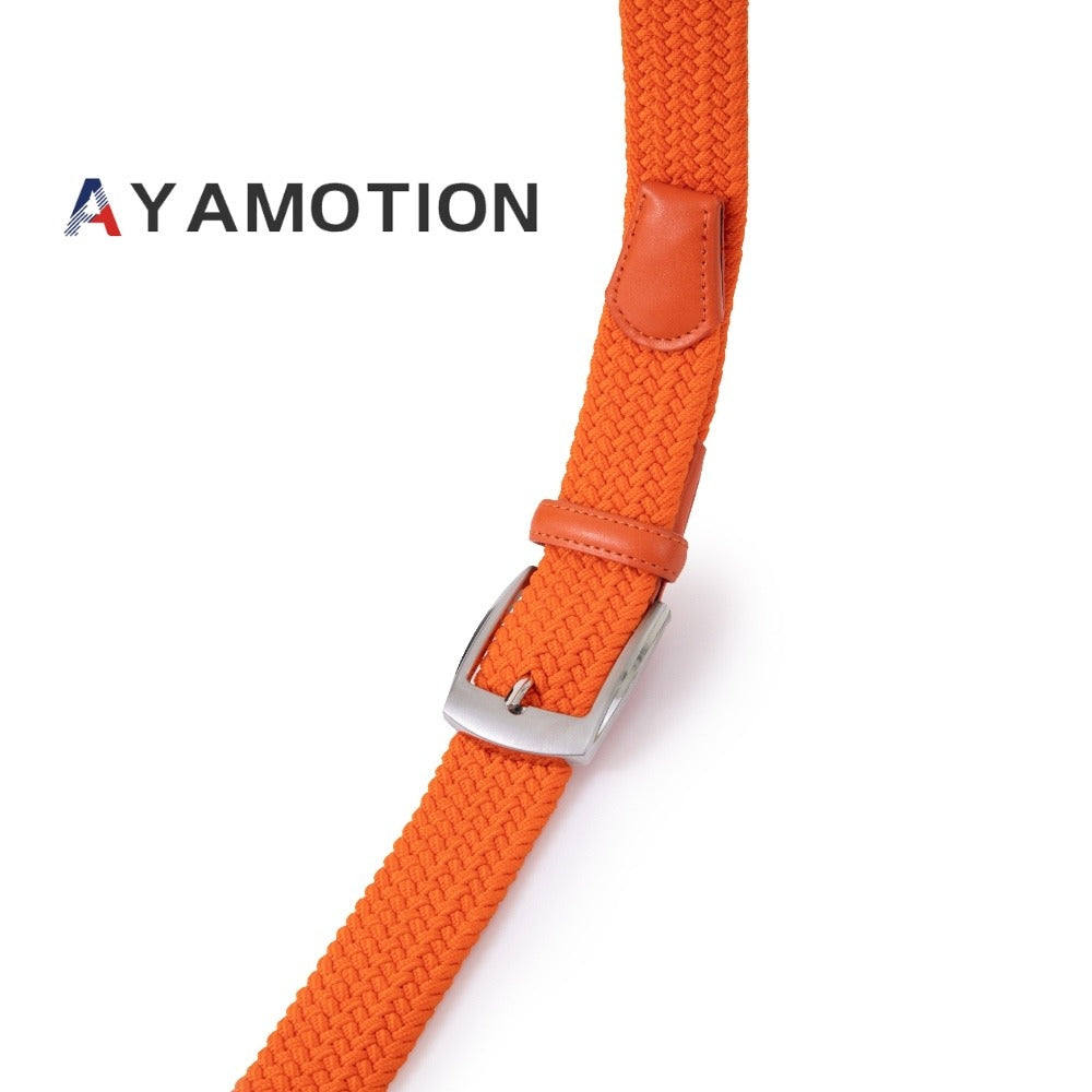 Men's Belt - Elastic Ratchet for Women Stretch Braided Woven Automatic Buckle 32-Click - product detail view 23