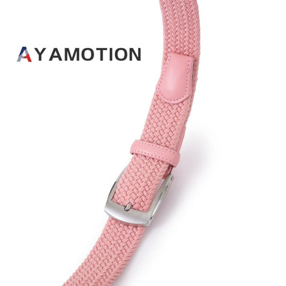 Men's Belt - Elastic Ratchet for Women Stretch Braided Woven Automatic Buckle 32-Click - product detail view 27